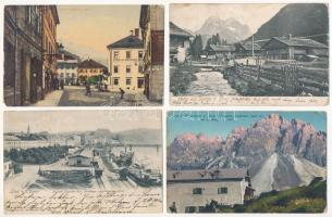 32 db RÉGI osztrák város képeslap vegyes minőségben, több hosszú címzéses is / 32 pre-1945 Austrian town-view postcards in mixed quality, some pre-1900