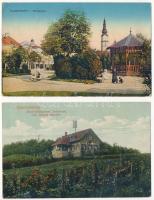 32 db RÉGI osztrák város képeslap vegyes minőségben, több hosszú címzéses is / 32 pre-1945 Austrian ...