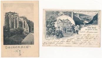 69 db RÉGI német város képeslap vegyes minőségben, sok hosszú címzéses / 69 pre-1945 German town-vie...