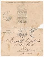 1903 Pesti Napló szecessziós litho kinyitható reklám képeslapja. Budapest, Andrássy út 27. 1904-es n...