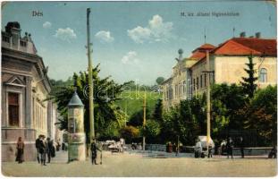 1914 Dés, Dej; M. kir. állami főgimnázium / school (EK)