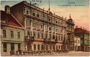 1918 Sopron, Pannonia szálloda, Caffeehaus kávéház. Piri Dániel kiadása (EK)