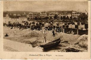 Binz, Ostseebad a. Rügen, am Strande / beach. Verlag J. Wollstein (fl)