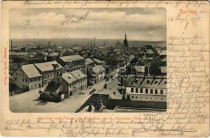 1902 Svitavy, Zwittau; Aufnahme vom Thurme der Realschule von R. Delaplace, Paris / street view. Verlag O. Tyrolt (EK)