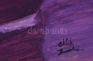 Oláh Jolán (1932-2005): Női portré. Olaj, karton, jelzett, fakeretben, 79×49,5 cm