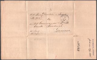 1881 Az S.M. Corvette Friedrich parancsnokának szóló levél a ragusai kikötő pénügyi osztályától / 18...