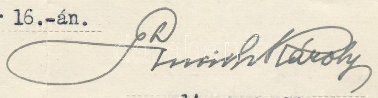 1930 Habsburg József Ágost (1872-1962) főherceg, tábornagy és Auguszta főhercegnő meghívója teára, c...