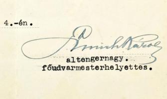 1931 Habsburg József Ágost (1872-1962) főherceg, tábornagy és Auguszta főhercegnő meghívója teára, c...