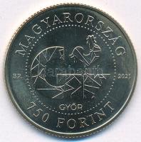 2021. 750Ft "Győr 750" Cu-Ni-Zn kapszulában T:BU
