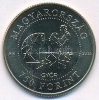 2021. 750Ft "Győr 750" Cu-Ni-Zn kapszulában T:BU