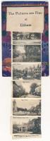 London, leporello postcar, The pictures are fine at Eltham with 10 mini pictures (fa)