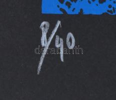 Hervé, Rodolf (1957-2000): Eiffel-torony. Szitanyomat, papír, jelzett, számozott: 8/40. 31x21 cm. / ...