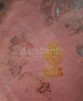 Zsolnay art deco hólyagos váza. Karélyosan tagolt vázatestén savmaratott felülete ritka mézsárga eoz...