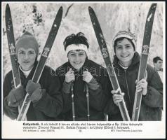 8 db MTI fotó sport témában. Magyar és külföldi sportolók, úszás, torna,. vívás 24x18 cm