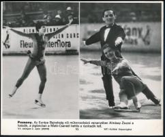 8 db MTI fotó sport témában. Magyar és külföldi sportolók, úszás, torna,. vívás 24x18 cm