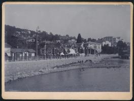 cca 1910 Abbáza (Opatija), keményhátú fotó, 12x9 cm