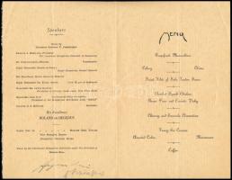 1928 Az Amerikai Magyar Kereskedelmi Kamara Hegedűs Lóránt tiszteletére rendezett ebédjének (Luncheo...