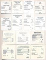 1990-2018. 20db MNB tanúsítvány, mind különböző emlékpénzhez, többnyire jó állapotban, közte tanúsít...