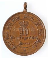 Német Államok / Poroszország 1871. "1870-71-es hadjárat emlékérem" Br kitüntetés mellszala...