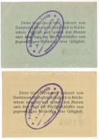 Német Birodalom / Aidenbach 1917. 25Pf + 50Pf, mindkettő bélyegzéssel T:AU
German Empire / Aidenbac...