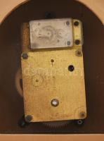 Junghans kandallóóra, kulcs nélkül, két lábhiánnyal, cca 1970, kis kopással, 35x17 cm