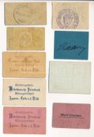 Német Birodalom / Németország / Weimari Köztársaság ~1917-1920. 9db klf szükségpénz, közte Calbe Köz...