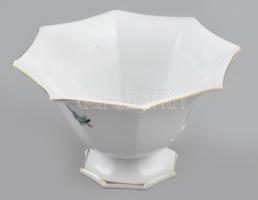 Herendi ernyő alakú kínáló, másodosztályú jelzéssel, minimális kopottsággal, d: 15,5 cm, m: 9 cm