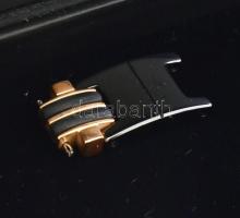 Rochet design férfi karkötő, fém, aranyozott és szénszálas bevonattal, újszerű állapotban, eredeti d...
