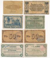 Német Birodalom 1917-1918. 8db-os vegyes szükségpénz tétel, közte Büren, Berchtesgaden T:F,VG
Germa...