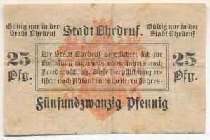 Német Birodalom / Ehrdruf 1917. 25pf bélyegzéssel T:F fo. German Empire / Ehrdruf 1917. 25 Pfennig w...