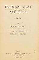 Wilde, Oscar: Dorian Gray arczképe. Ford.: Schöpflin Aladár. Wilde Oszkár Összes Művei. Bp., 1923, Lampel R. (Wodianer F. és Fiai), 317 p. Átkötött egészvászon-kötésben, kissé kopott borítóval.