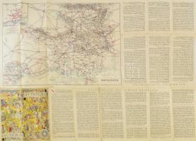 cca 1936 Deutschland, das schöne Reiseland. / Németország (Harmadik Birodalom), kihajtható grafikus ...