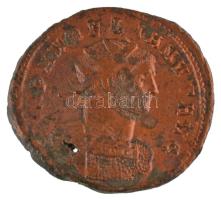 Római Birodalom / Siscia / Aurelianus 272-274. AE Antoninianus bronz (3,64g) T:XF,VF kis ly. Roman Empire / Siscia / Aurelianus 272-274. AE Antoninianus bronze IMP AVRELIANVS AVG / VIRT MILITVM (3,64g) C:XF,VF small hole RIC V 56