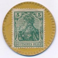 Német Birodalom / Arno Demmler Szénnagykereskedés ~1917. 5pf bélyeges szükségpénz T:AU German Empire...