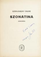 Szervánszky Endre (1911-1977) Erkel- és Kossuth-díjas zeneszerző, zenepedagógus által DEDIKÁLT kotta: Szonatina zongorára. Bp., 1952, Zenműkiadó, 11+1 p.