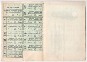 Mándok 1927. "Mándoki Takarékpénztár Részvénytársaság" tíz részvénye egyenként 20P-ről, ös...