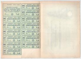 Mándok 1927. "Mándoki Takarékpénztár Részvénytársaság" tíz részvénye egyenként 20P-ről, ös...