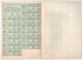 Mándok 1927. "Mándoki Takarékpénztár Részvénytársaság" részvénye 20P-ről + tíz részvénye e...