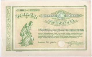 Budapest 1943. "Hangya Termelő-Értékesítő és Fogyasztási Szövetkezet" üzletrésze 500P-ről,...