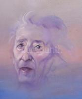 Deák B. Ferenc (1938-2004): Álom paripával (szürrealista kép). Olaj, vászon, jelzett. Dekoratív fa k...