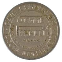 Olaszország 1919-1923. "Gomme Pirelli Milano" Al zseton 10c bélyeggel (32,5mm) T:XF Italy ...
