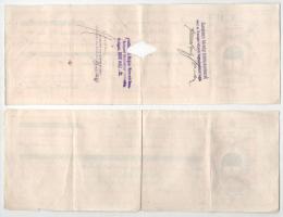 ~1910-1930. 10db vegyes kitöltött és kitöltetlen váltó, közte bélyegzett, okmánybélyeges, lyukasztás...