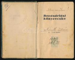 1939 Bevásárlási könyvecske kb 100 beírt oldallal