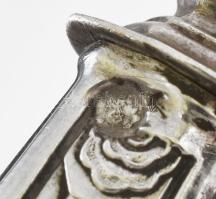 Ezüst (Ag) kés, jelzéssel, h: 18 cm, bruttó: 38 g