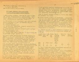 cca 1950 MÁV dokumentumok: 2 db vonalhálózati térkép, vegyes táblázatok, műszaki leírások. Vegyes méretben és állapotban, mappában.