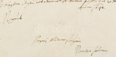 1642 Gróf németújvári Batthyány Ádám (1610-1659) császári és királyi kamarásnak írt, magyar nyelvű l...