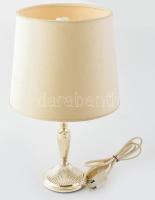 Ezüst (Ag) testű asztali lámpa, jelzéssel, kopással, m: 42 cm