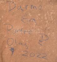 Darmó Éva (1980-): Portré. Olaj, farost, jelzett a hátoldalán, 80x60 cm