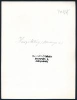 cca 1930-1940 Szendrő István (1908-2000): Lányok hosszúhetényi (Baranya megye) népviseletben, pecsét...