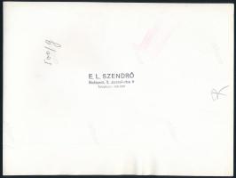 cca 1930-1940 Szendrő István (1908-2000): Balerina napernyővel, pecséttel jelzett fotó, 17×23 cm